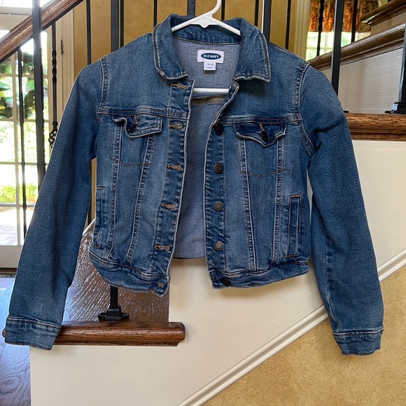 Girls Old Navy Denim Jacket Size Large - Picture 1 of 3